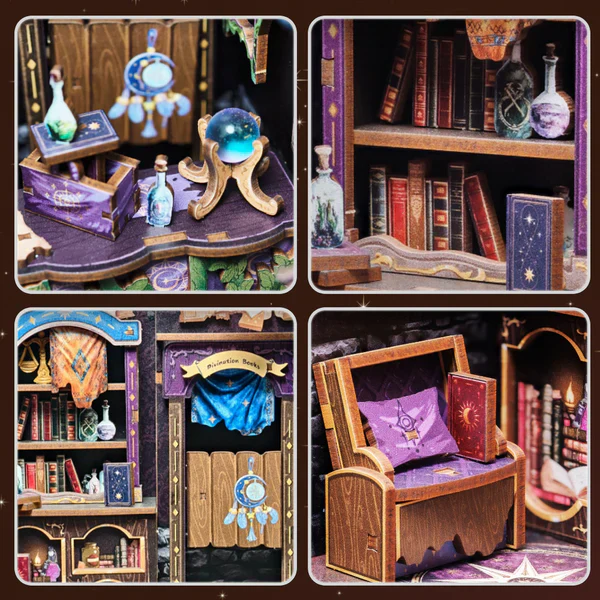Astrology Bookshop – DIY Miniature Book Nook Kit - Image 4