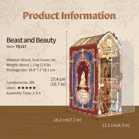 Beast & Beauty – DIY Book Nook Kit - Image 6
