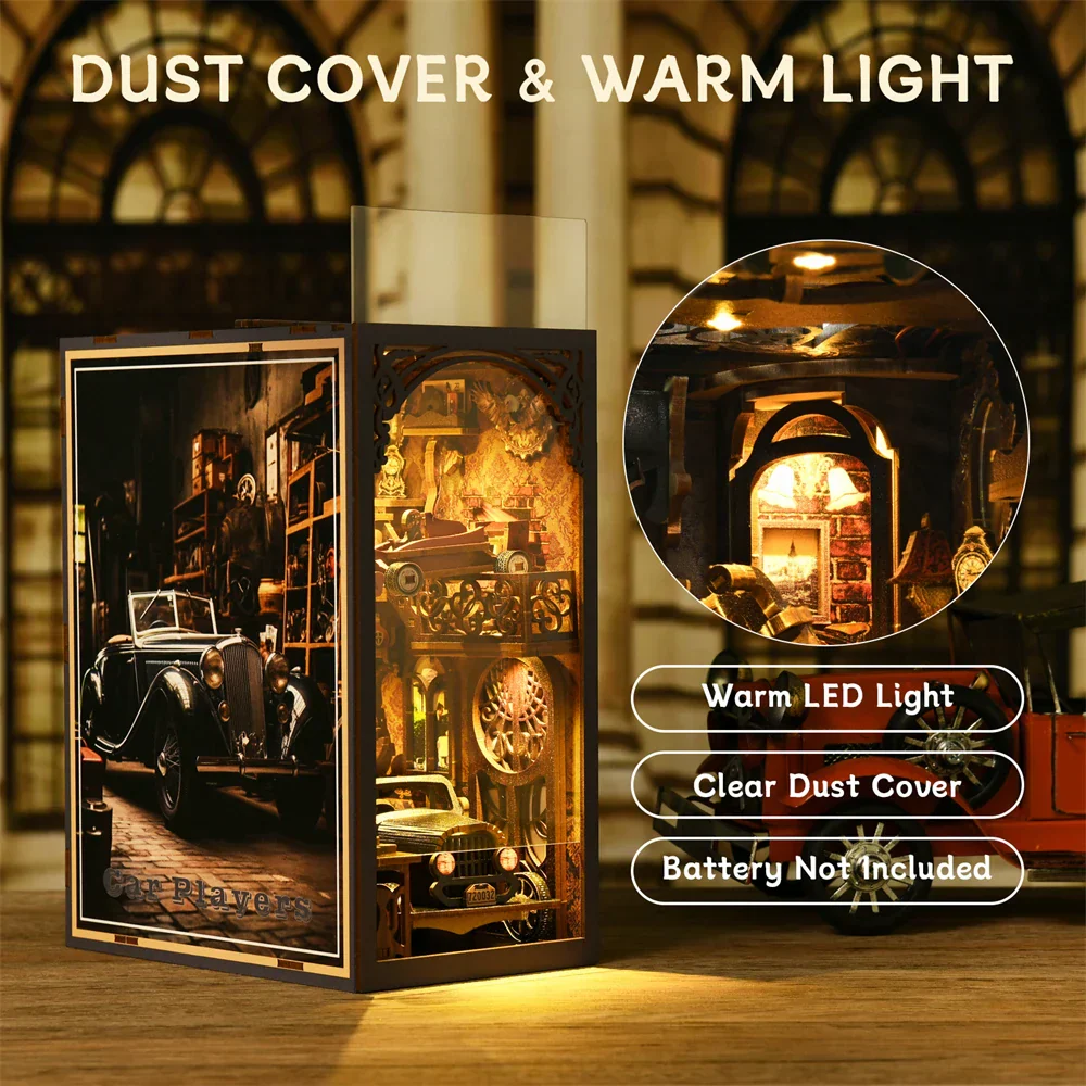 Car Players DIY Wooden Book Nook Kit - Image 3