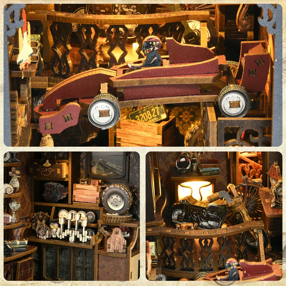 Car Players DIY Wooden Book Nook Kit - Image 7