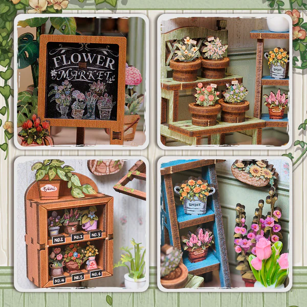 Champs Fleuris – DIY Miniature Book Nook Kit - Image 6