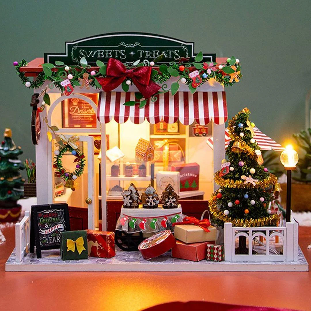 Christmas Sweets & Treats Shop – DIY Miniature House Kit - Image 8