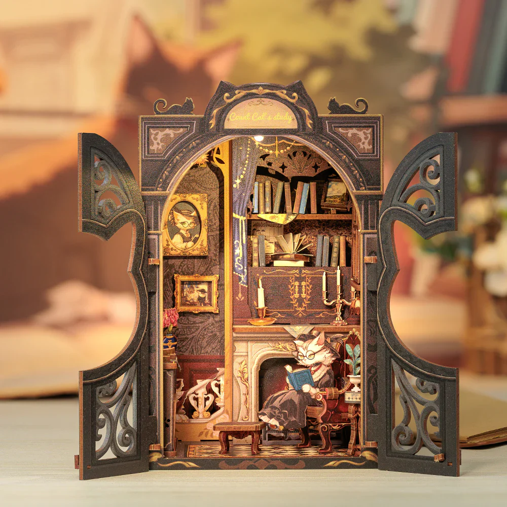 Count Cat’s Study – DIY Book Nook Kit - Image 3