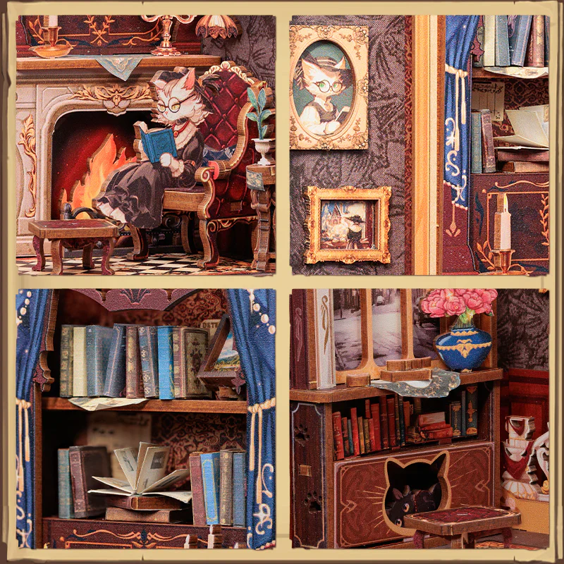 Count Cat’s Study – DIY Book Nook Kit - Image 8