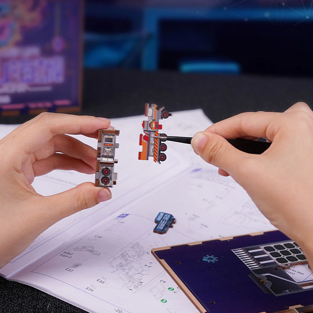 Cyber Landscape City DIY Book Nook Bookshelf Insert - Image 8