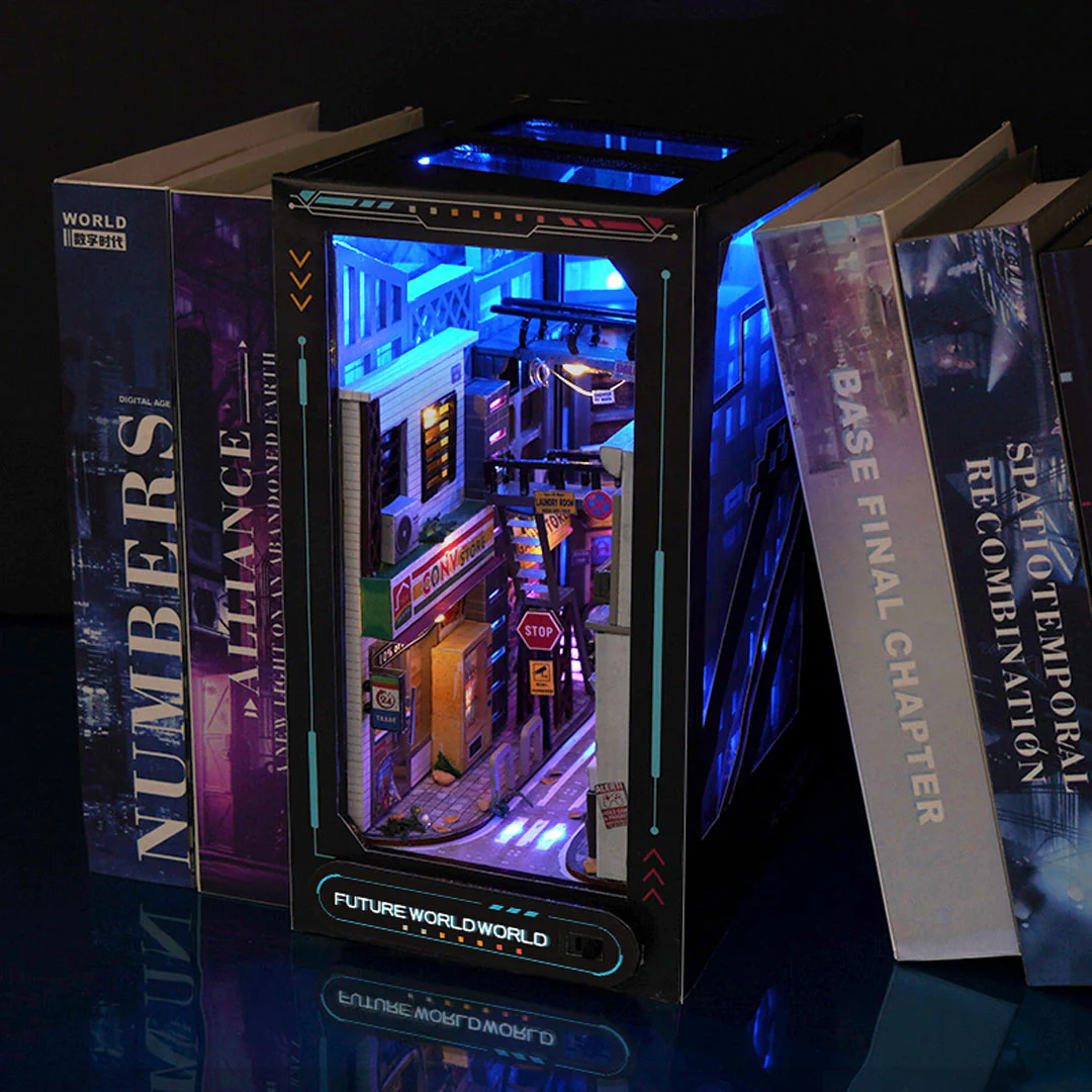 Cyberpunk World DIY Book Nook Kit - Image 5