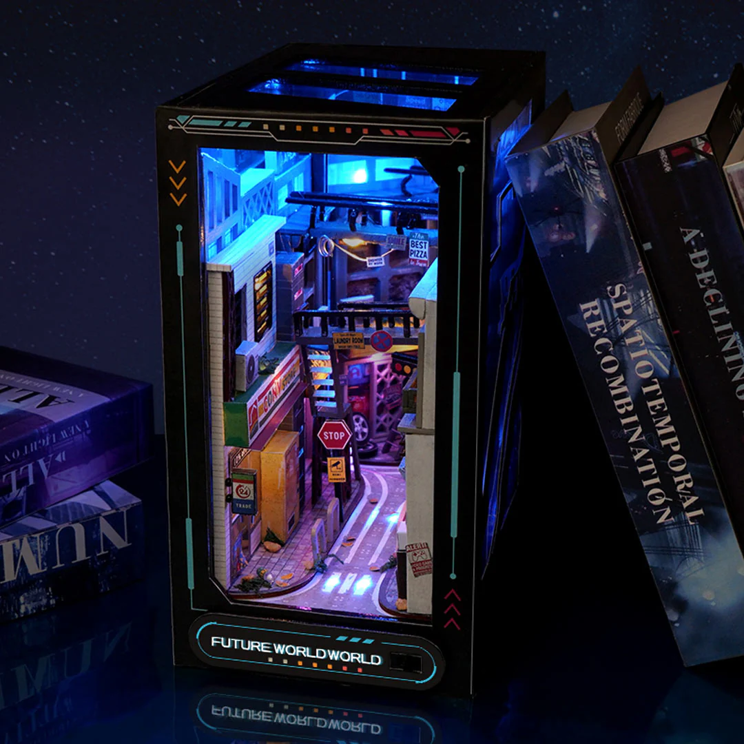 Cyberpunk World DIY Book Nook Kit - Image 7