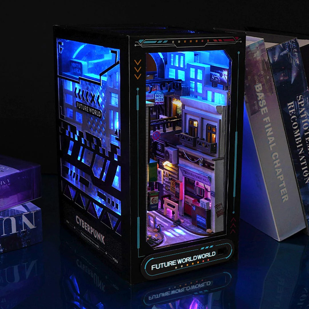 Cyberpunk World DIY Book Nook Kit - Image 8