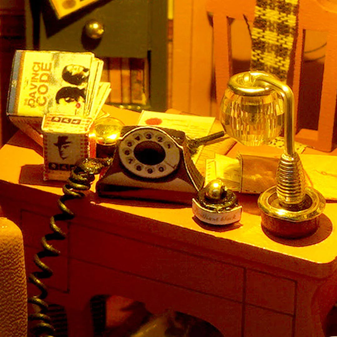 Detective Agency DIY Book Nook Shelf Insert - Image 11