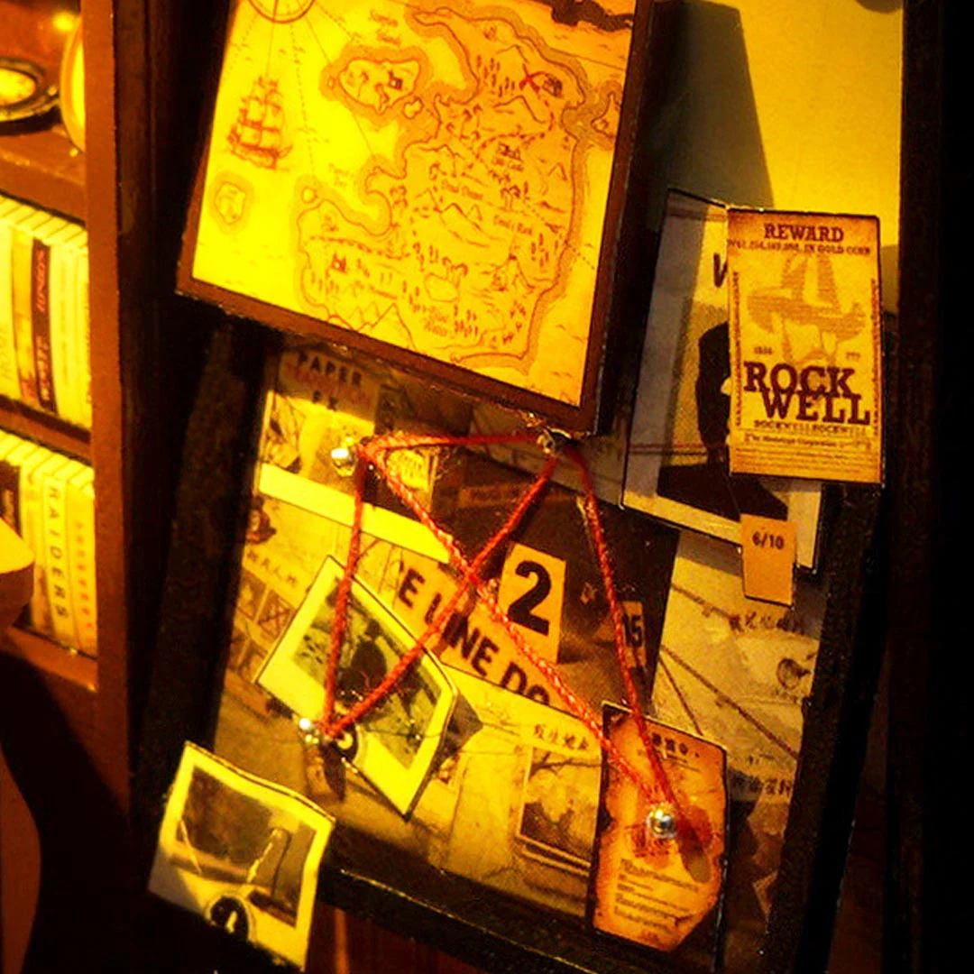 Detective Agency DIY Book Nook Shelf Insert - Image 14