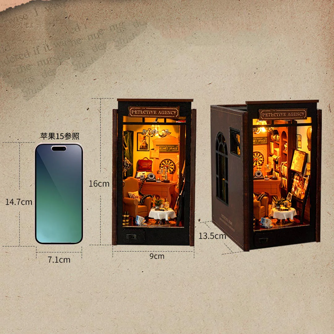 Detective Agency DIY Book Nook Shelf Insert - Image 17