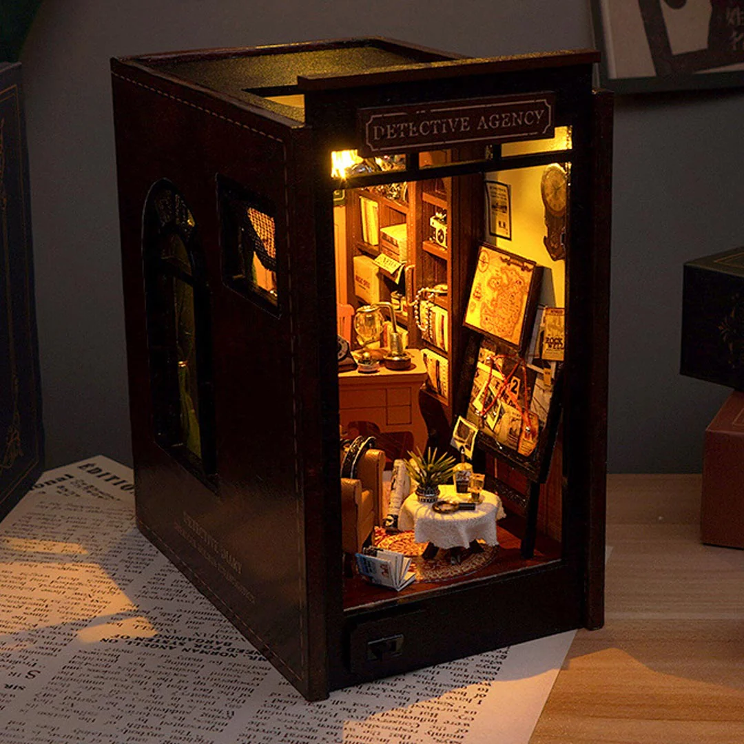 Detective Agency DIY Book Nook Shelf Insert - Image 18