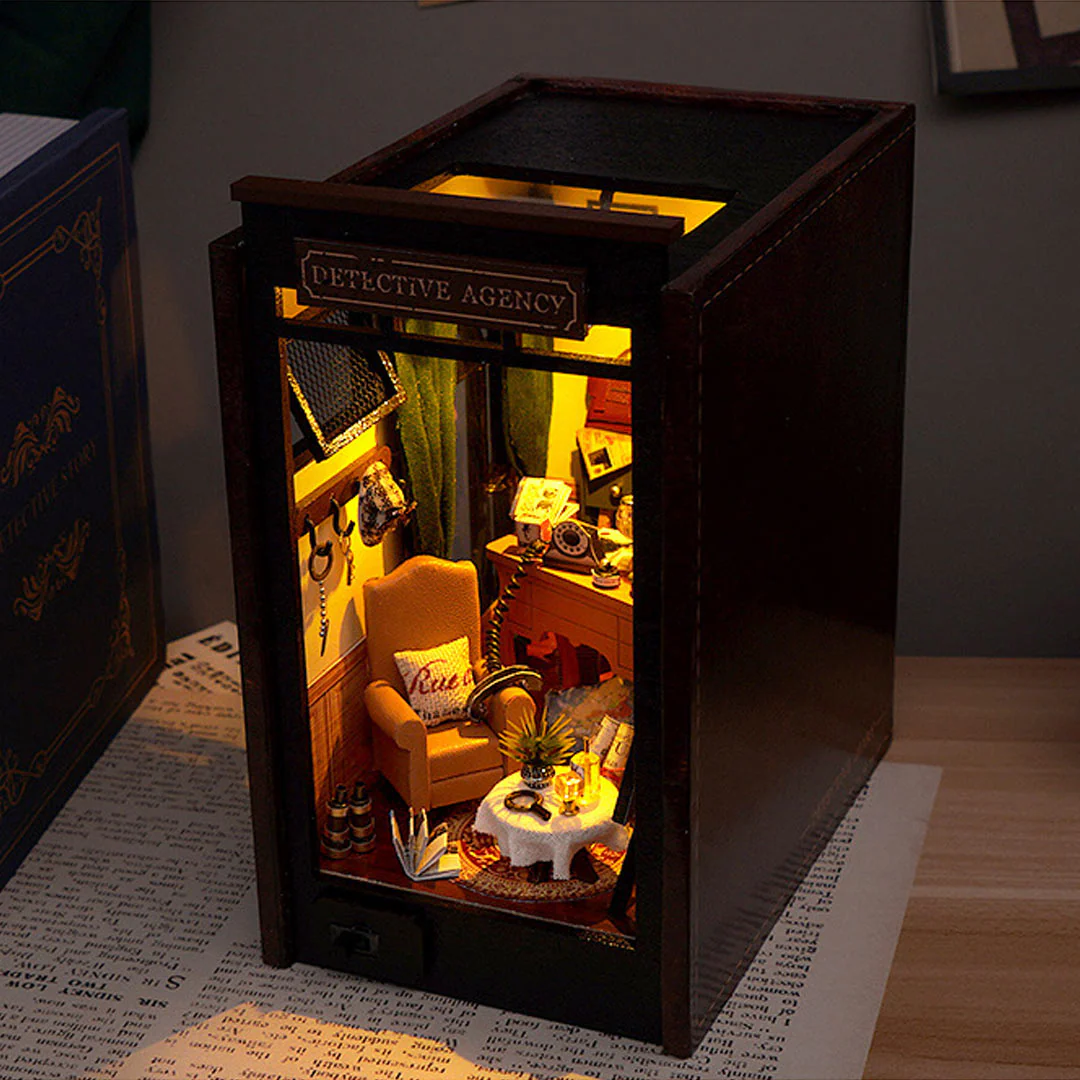 Detective Agency DIY Book Nook Shelf Insert - Image 5