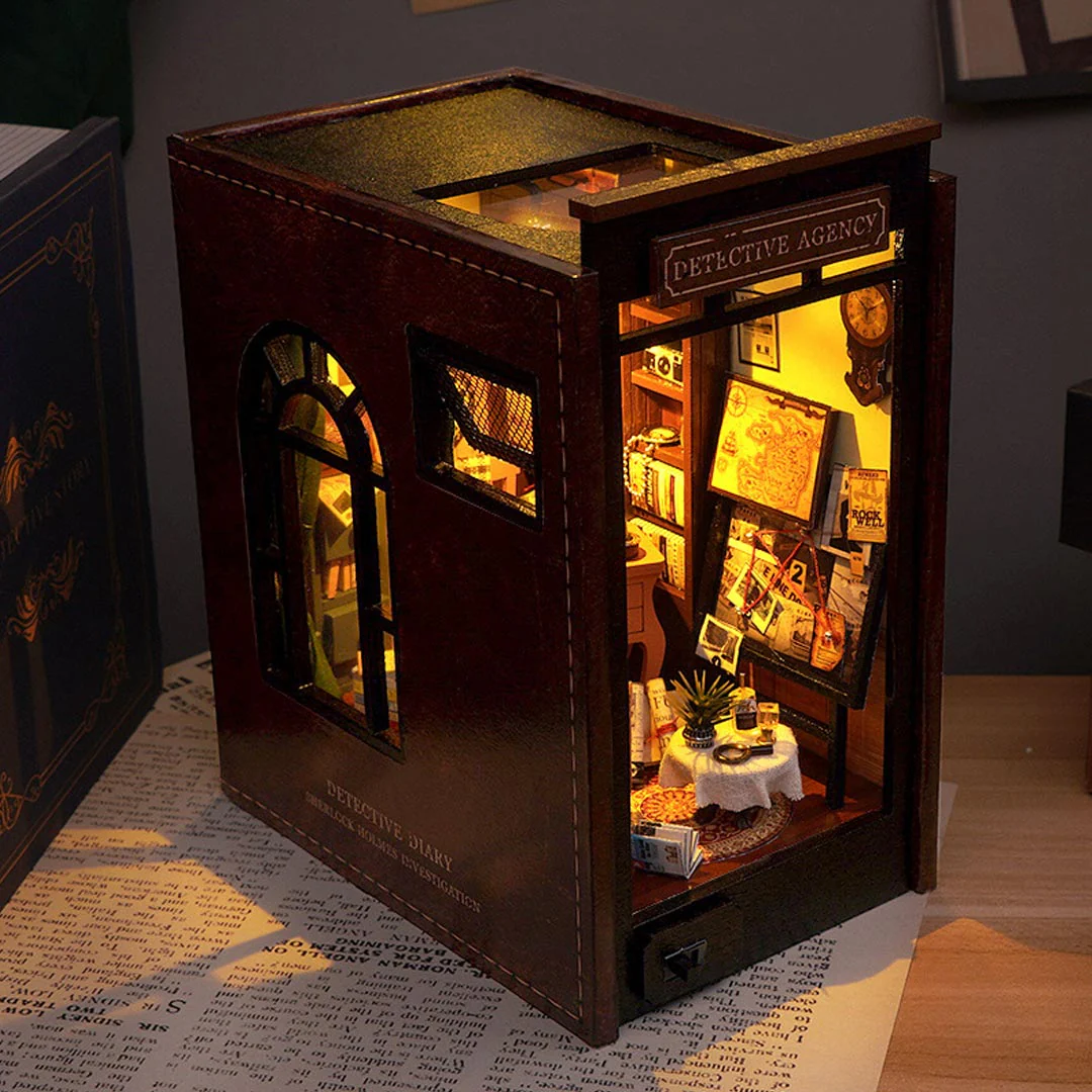 Detective Agency DIY Book Nook Shelf Insert - Image 7