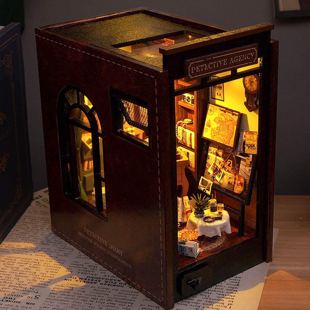 Detective Agency DIY Book Nook Shelf Insert - Image 8