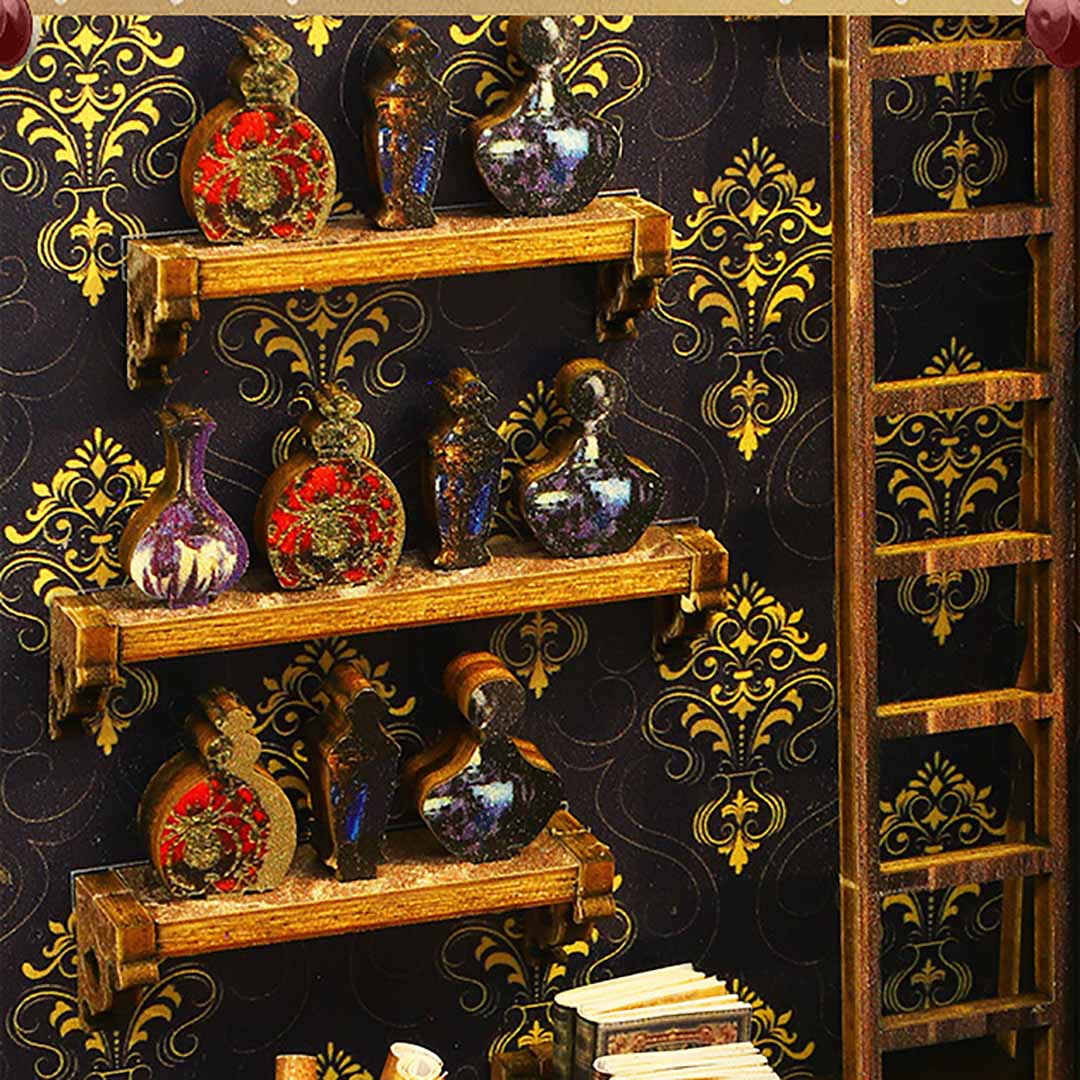 Detective Agency Wooden Puzzle Book Nook Shelf Insert - Image 8