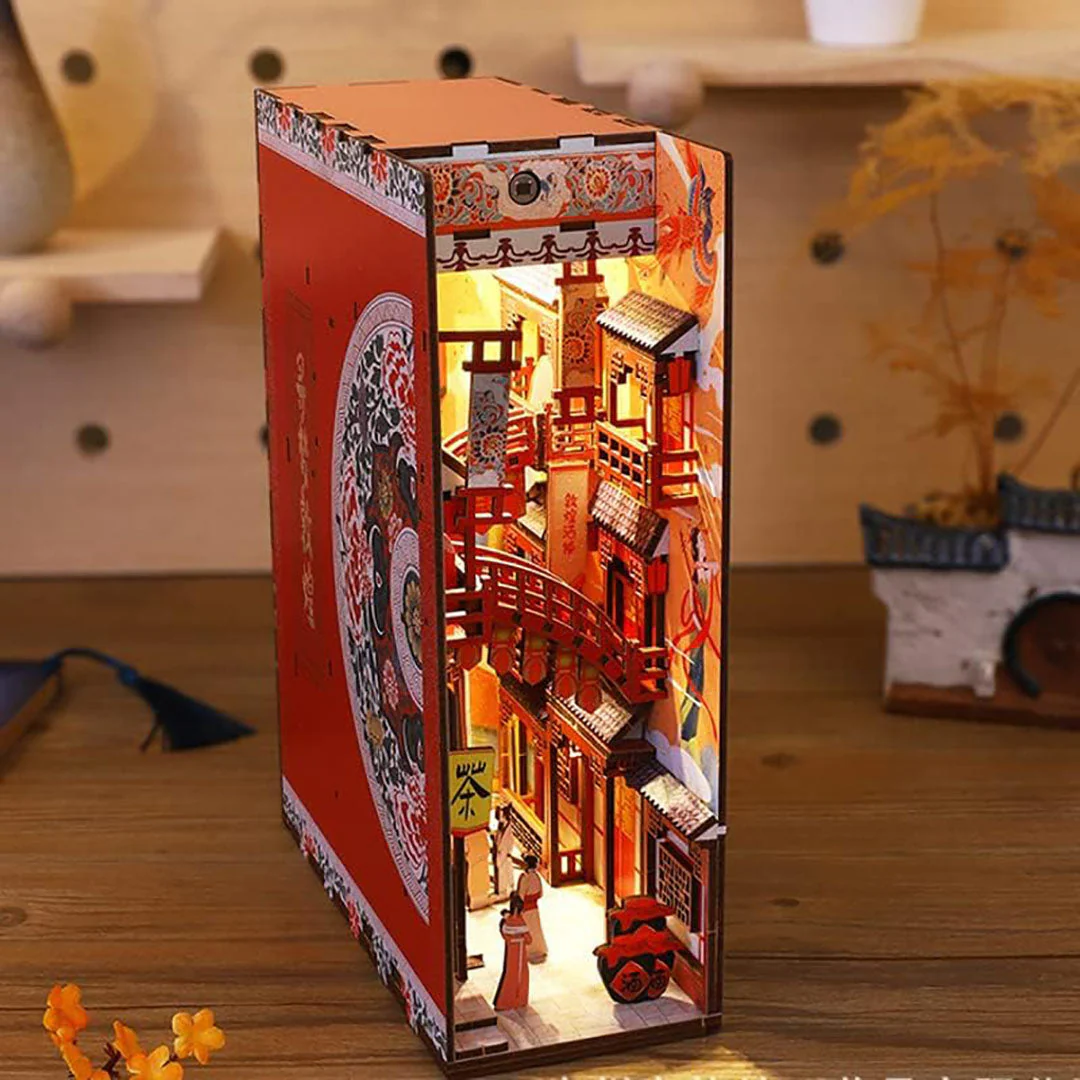 Dreaming of Dunhuang DIY Wooden Book Nook Kit - Image 3