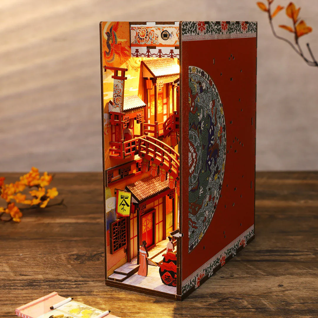 Dreaming of Dunhuang DIY Wooden Book Nook Kit - Image 4