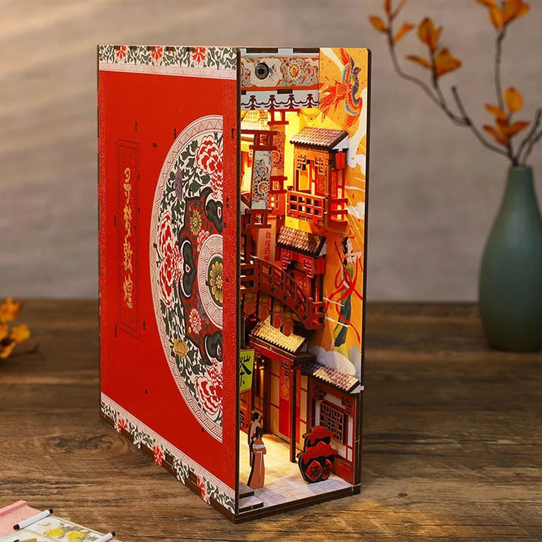 Dreaming of Dunhuang DIY Wooden Book Nook Kit - Image 6