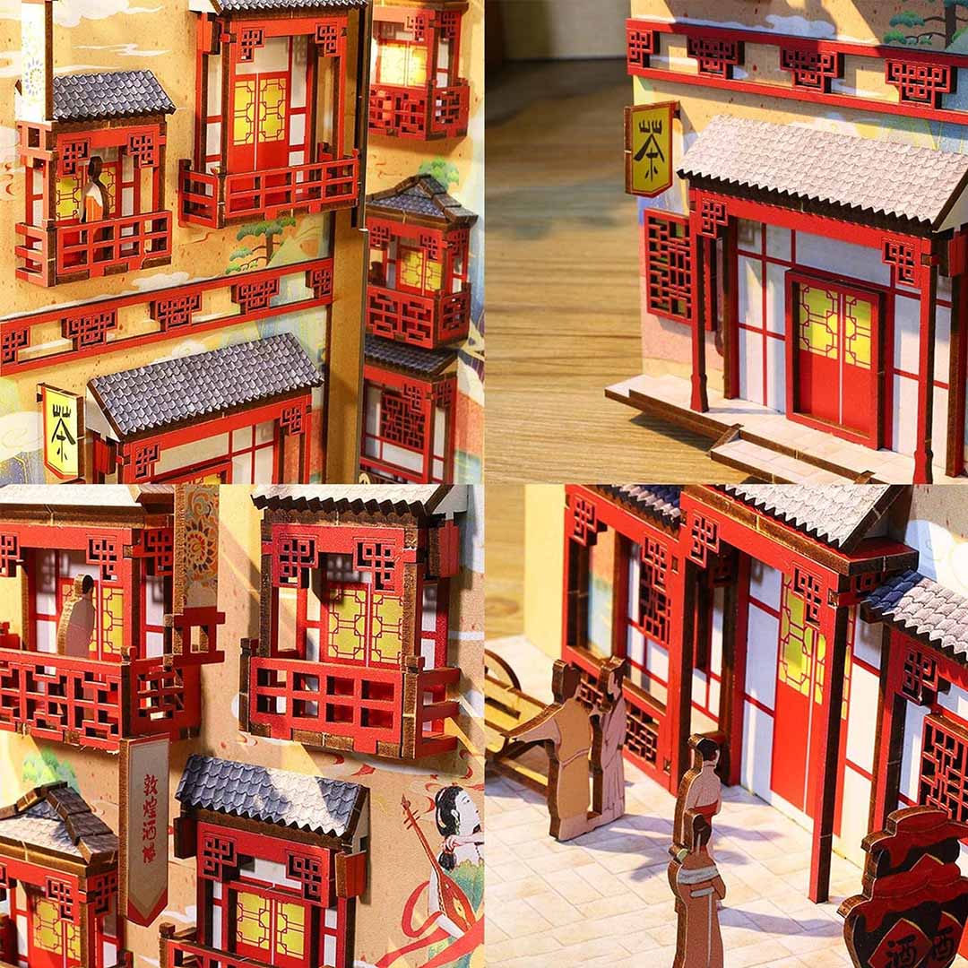 Dreaming of Dunhuang DIY Wooden Book Nook Kit - Image 7