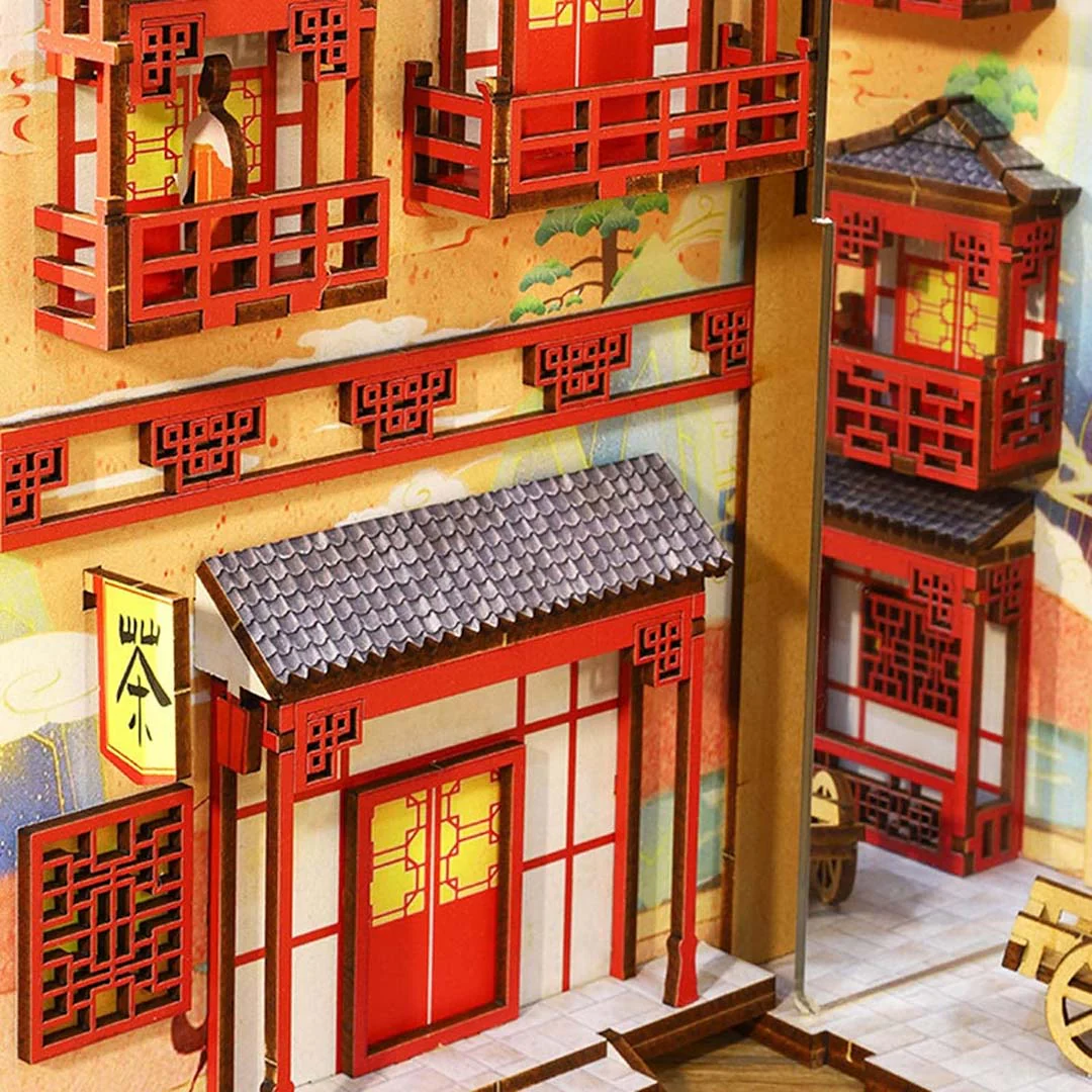 Dreaming of Dunhuang DIY Wooden Book Nook Kit - Image 8