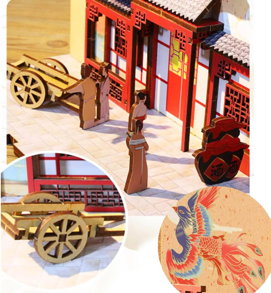 Dreaming of Dunhuang DIY Wooden Book Nook Kit - Image 9