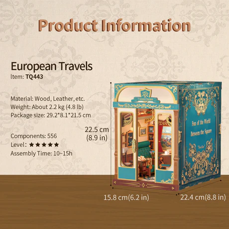 European Travels – Infinity Train Cabin Book Nook Kit - Image 7