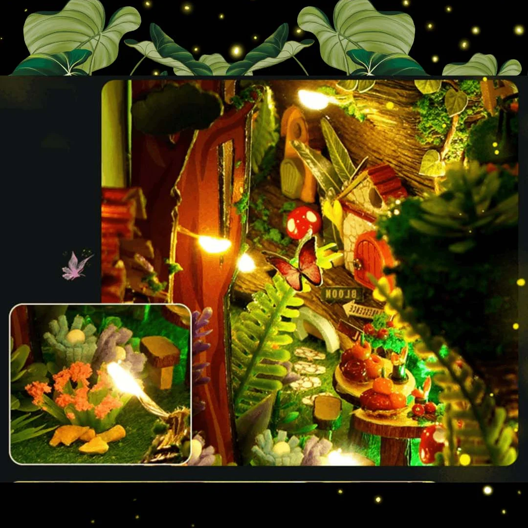 Firefly Forest DIY Crafts Book Nook Bookshelf Insert - Image 10