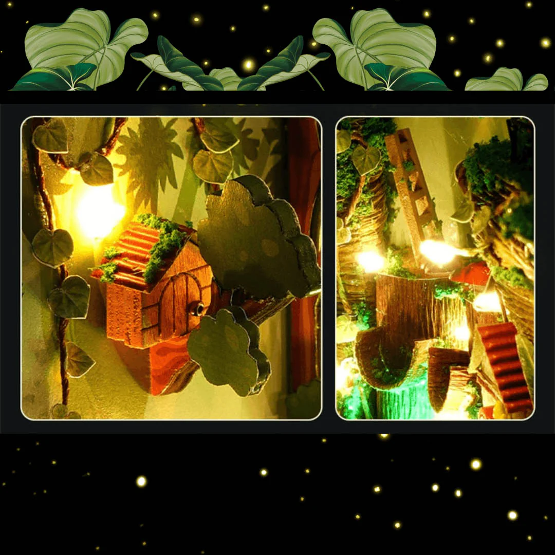 Firefly Forest DIY Crafts Book Nook Bookshelf Insert - Image 11