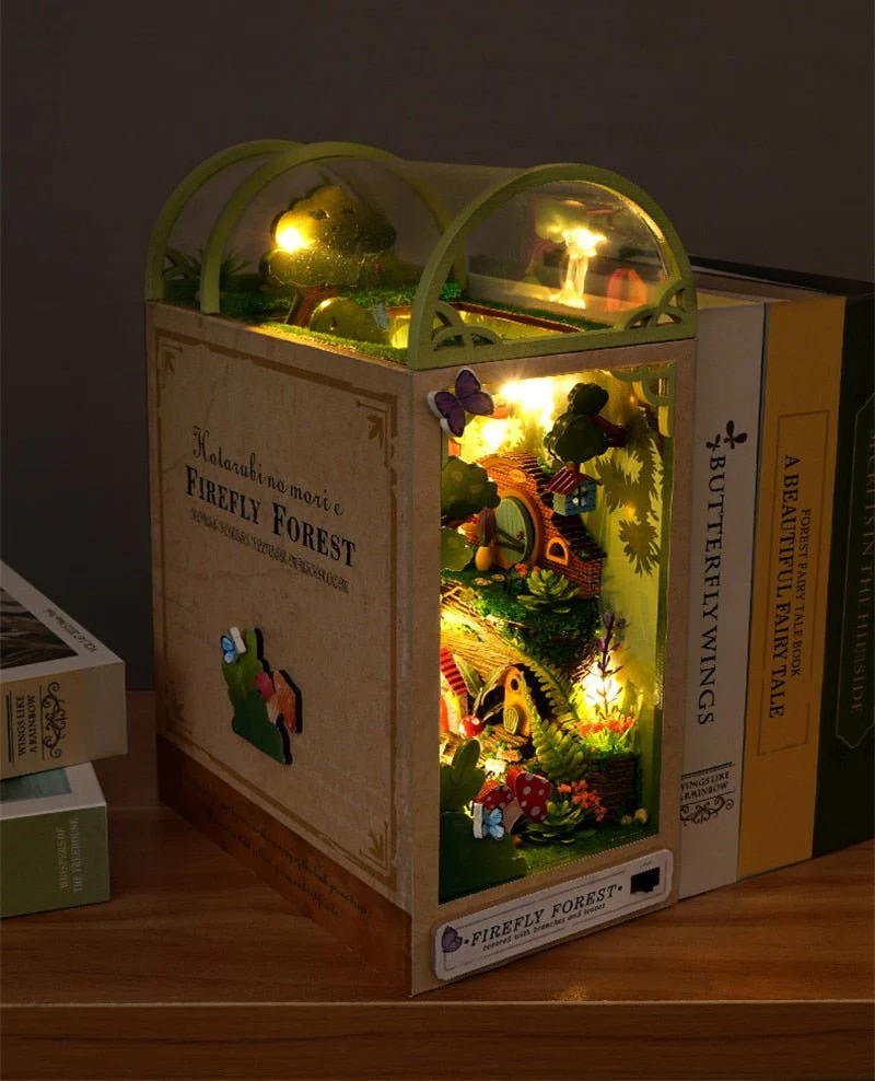 Firefly Forest DIY Crafts Book Nook Bookshelf Insert - Image 14