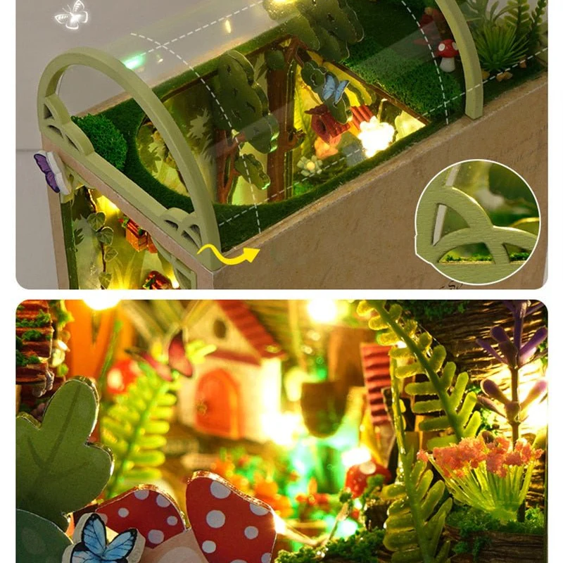 Firefly Forest DIY Crafts Book Nook Bookshelf Insert - Image 7