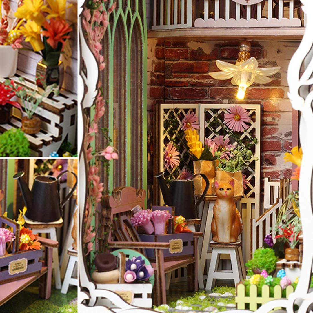 Flower House DIY Book Nook Shelf Insert - Image 13