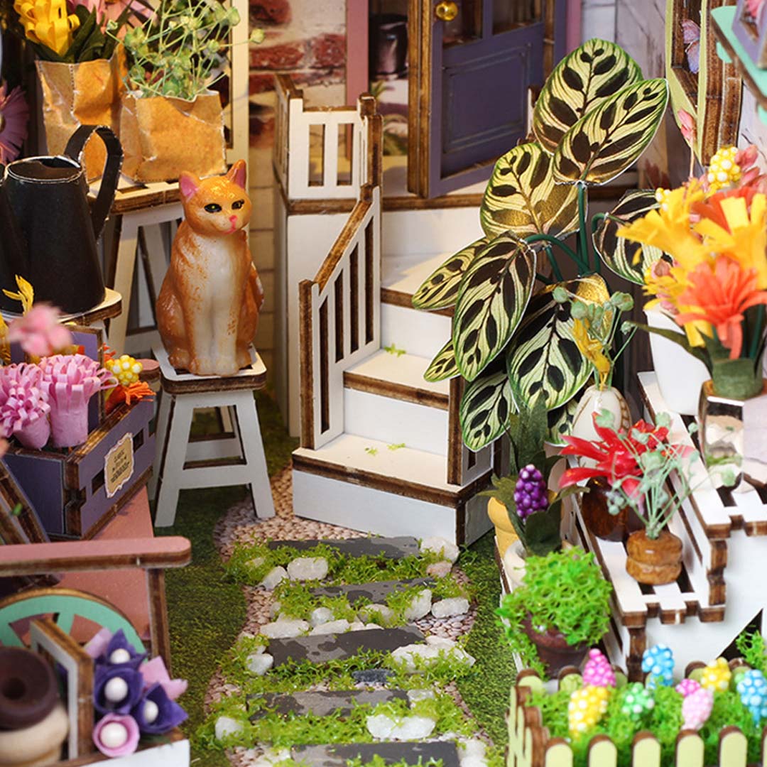 Flower House DIY Book Nook Shelf Insert - Image 6