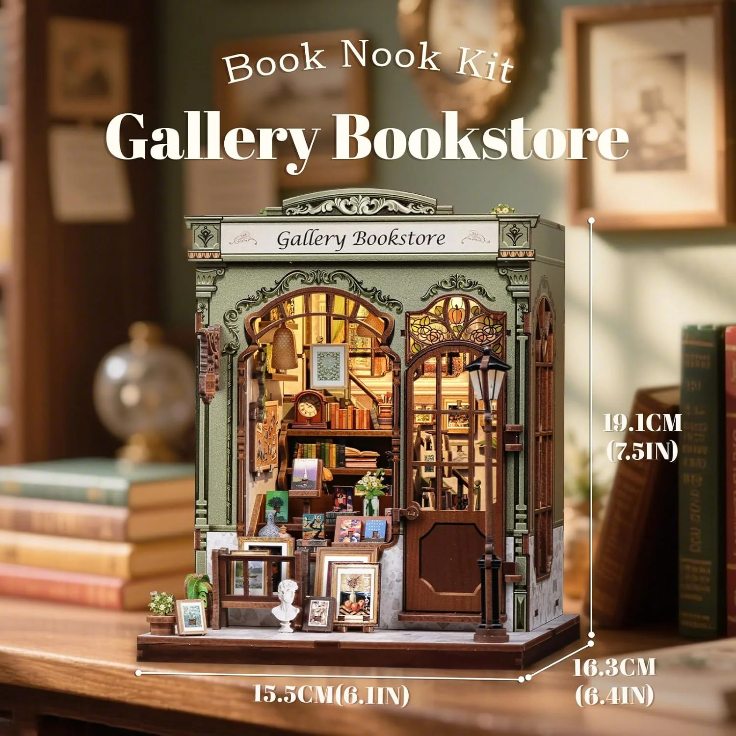 Gallery Bookstore – DIY Miniature House Kit - Image 3