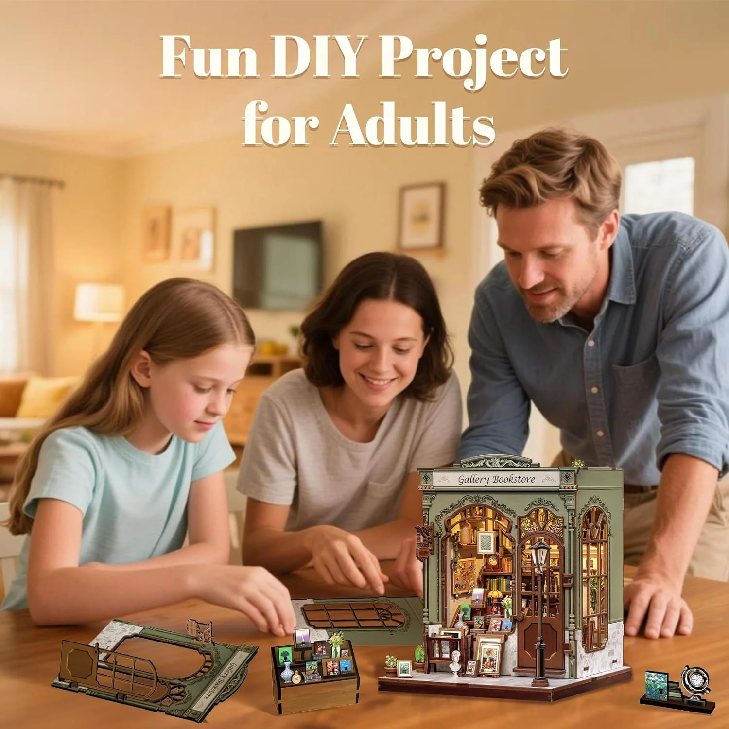 Gallery Bookstore – DIY Miniature House Kit - Image 5