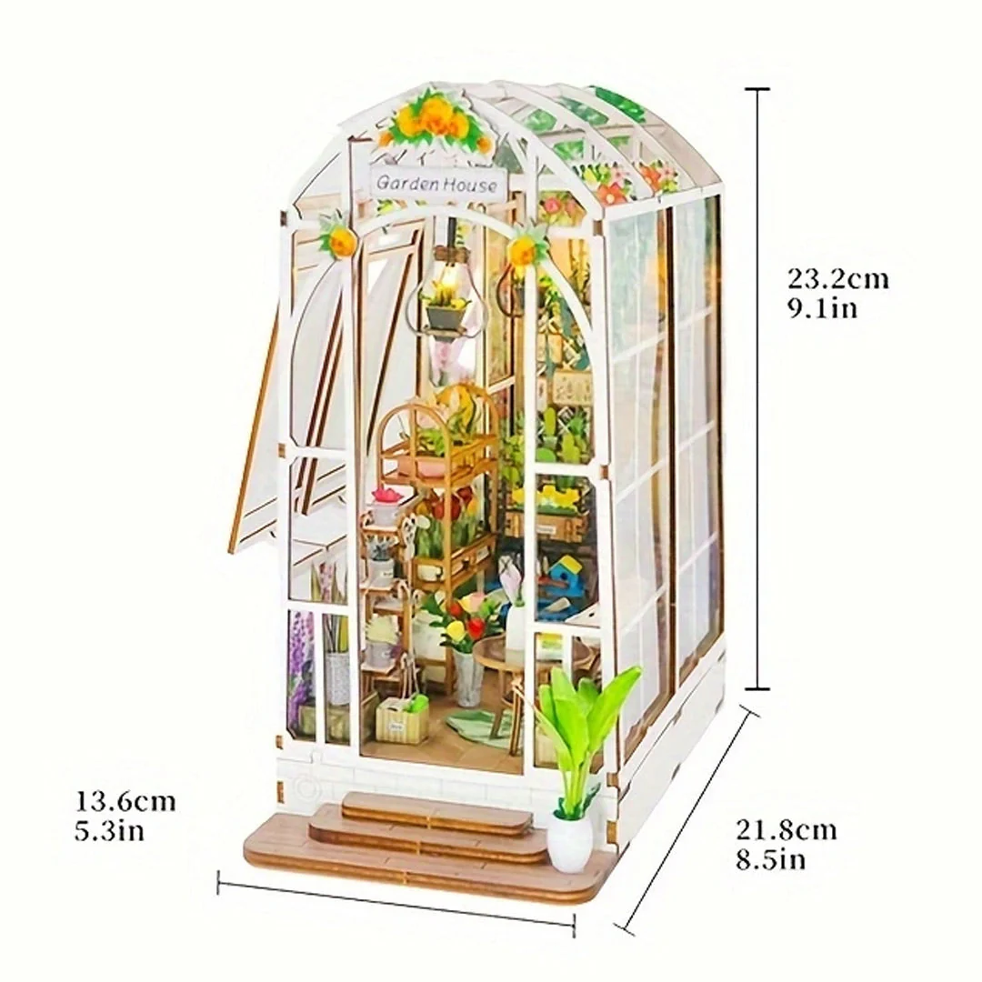 Garden House DIY Book Nook Shelf Insert - Image 23