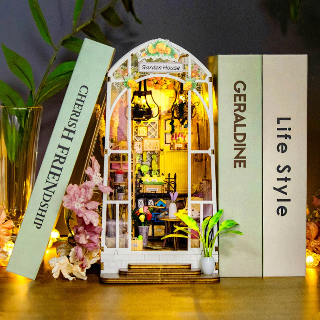 Garden House DIY Book Nook Shelf Insert - Image 8