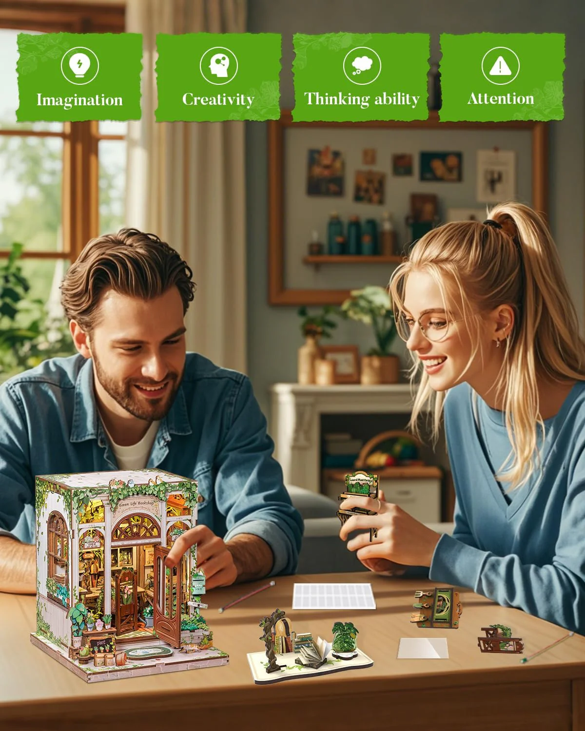 Green Life Bookshop – DIY Book Nook Kit - Image 6