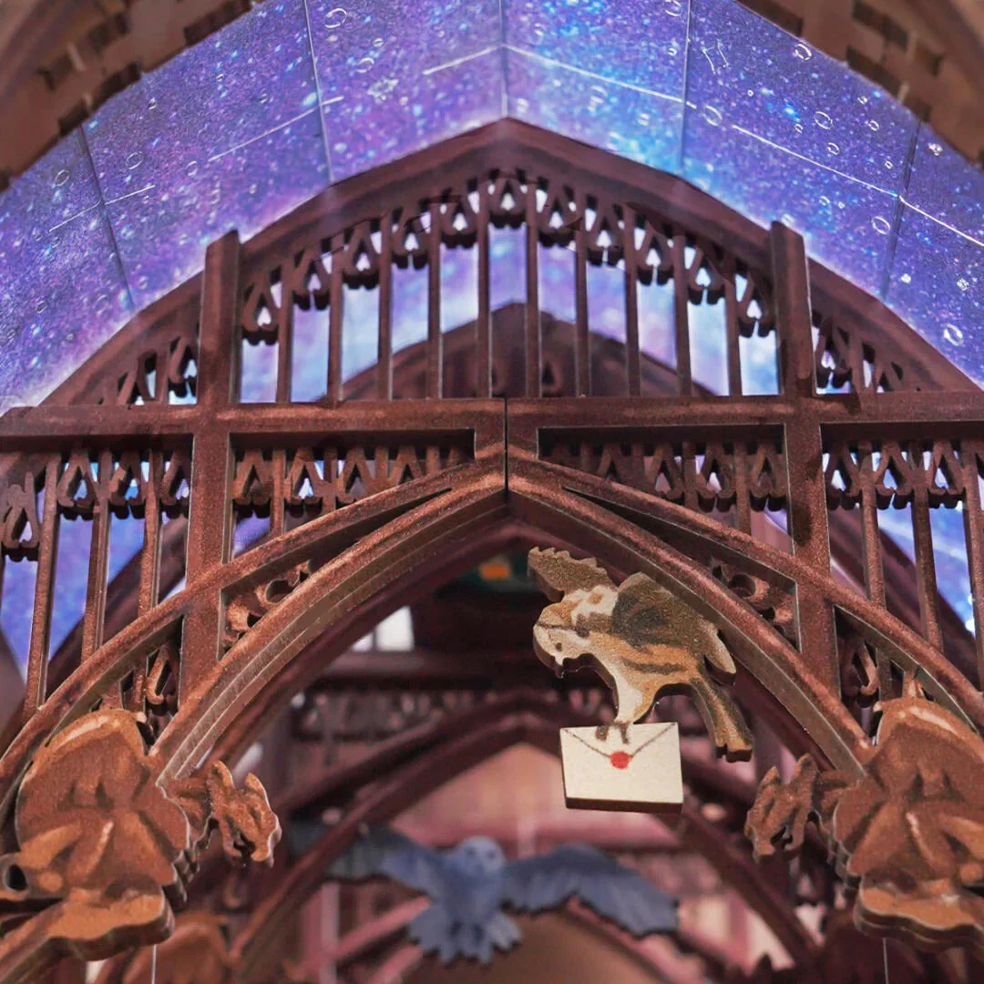 Hogwarts Auditorium – DIY Book Nook Shelf Insert - Image 12