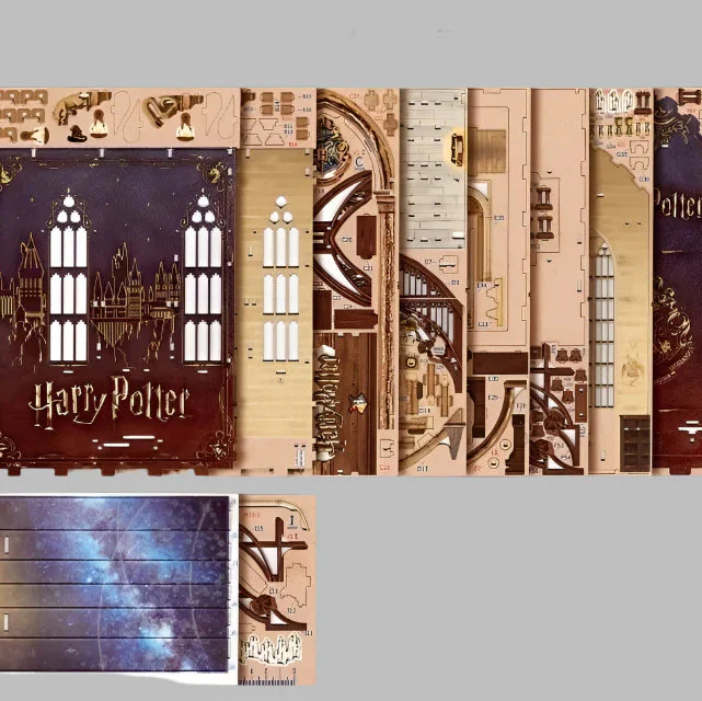 Hogwarts Auditorium – DIY Book Nook Shelf Insert - Image 18