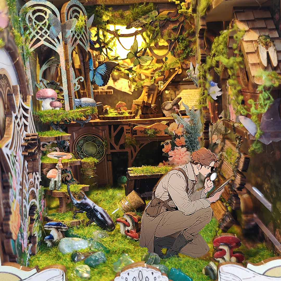 Insect Story DIY Book Nook Bookshelf Insert - Image 15