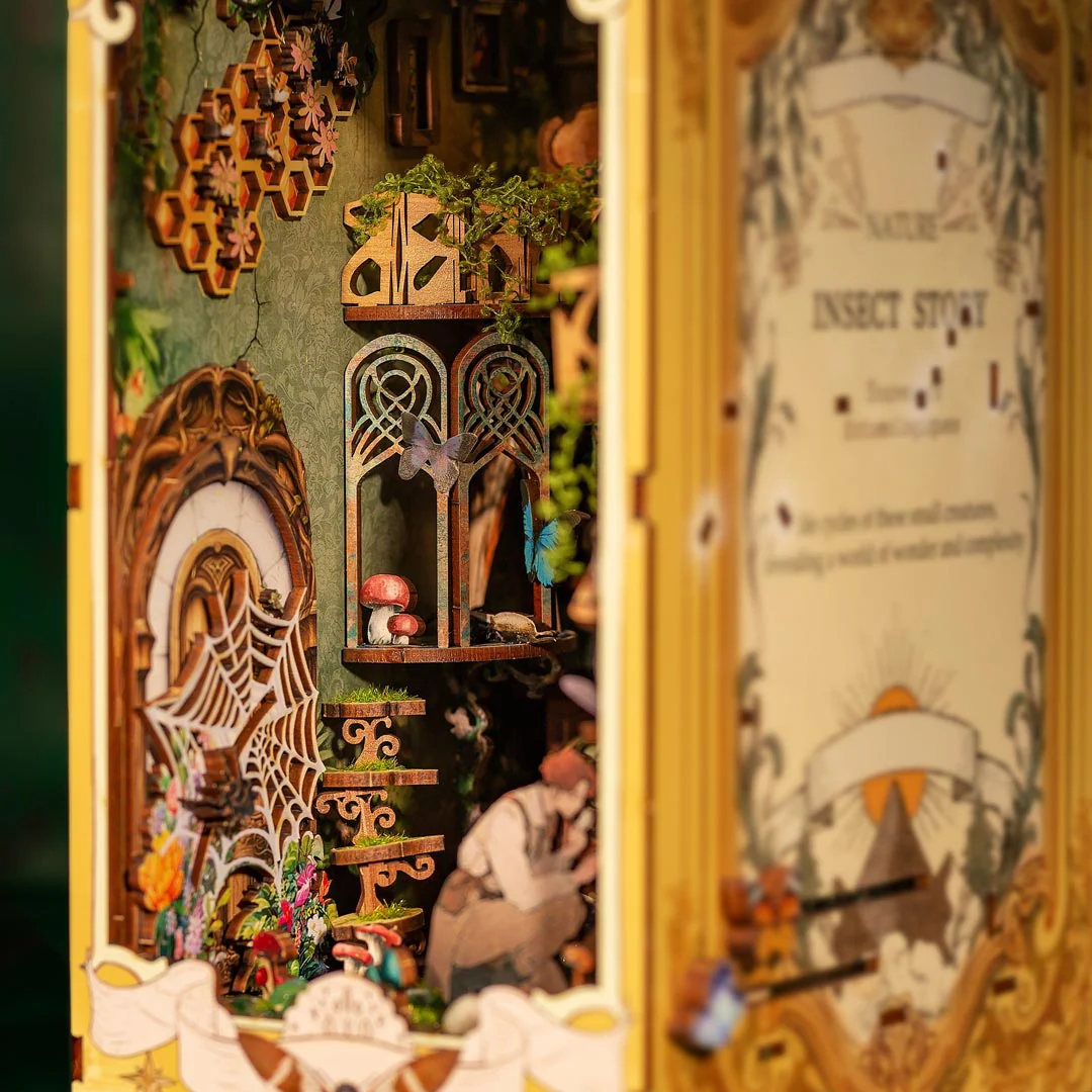 Insect Story DIY Book Nook Bookshelf Insert - Image 20