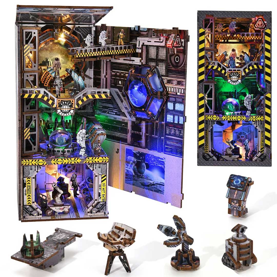 Interstellar Home 3D Wooden Puzzle Book Nook - Image 5