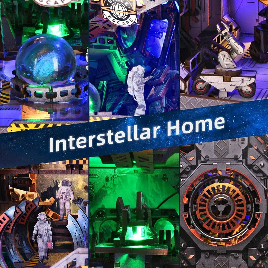 Interstellar Home 3D Wooden Puzzle Book Nook - Image 6