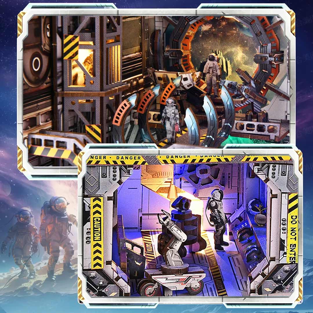 Interstellar Home 3D Wooden Puzzle Book Nook - Image 8