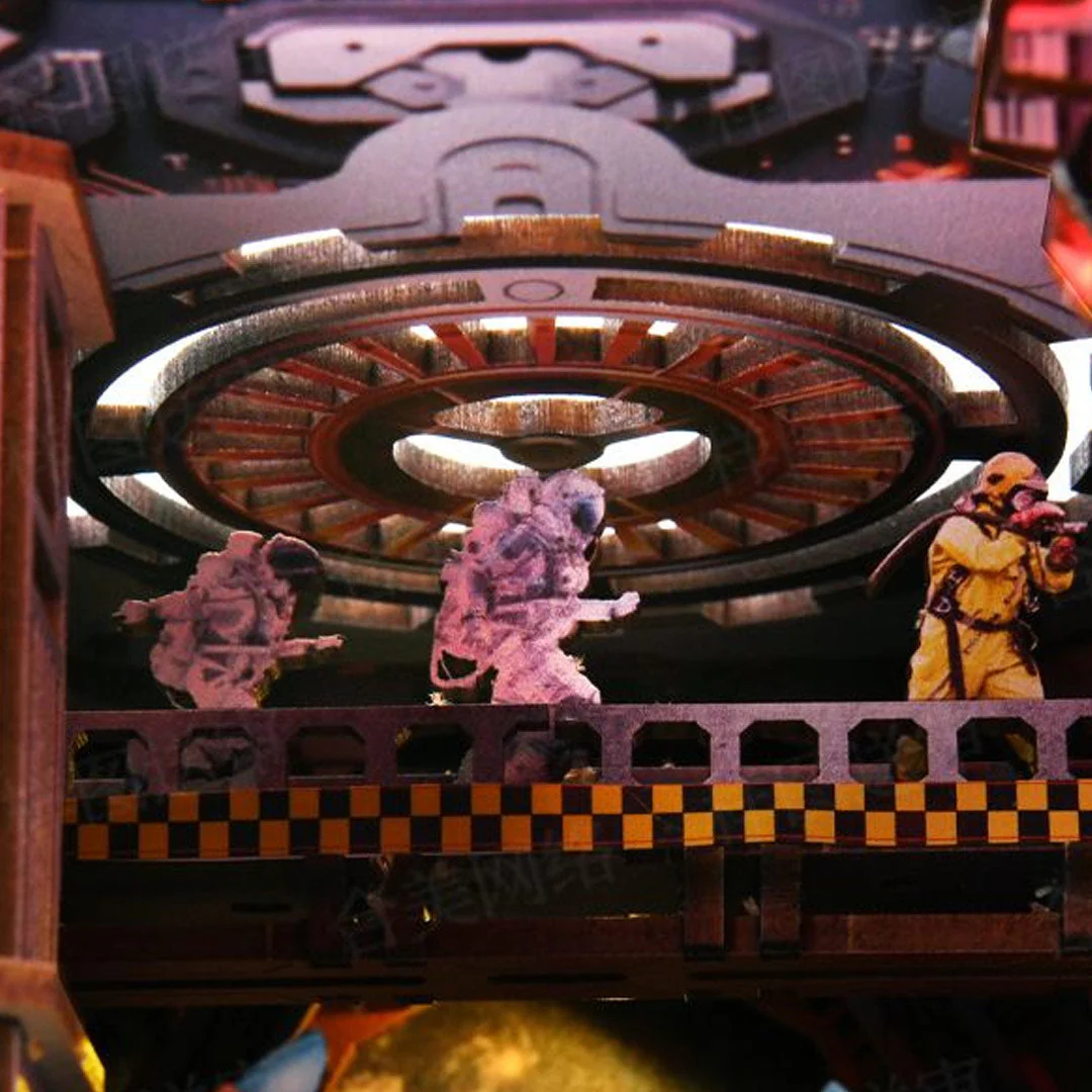 Interstellar Home 3D Wooden Puzzle Book Nook - Image 9