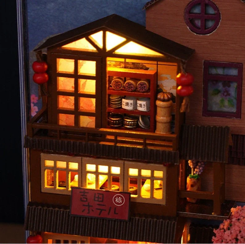 Japan Ancient Town DIY Crafts Book Nook - Image 8