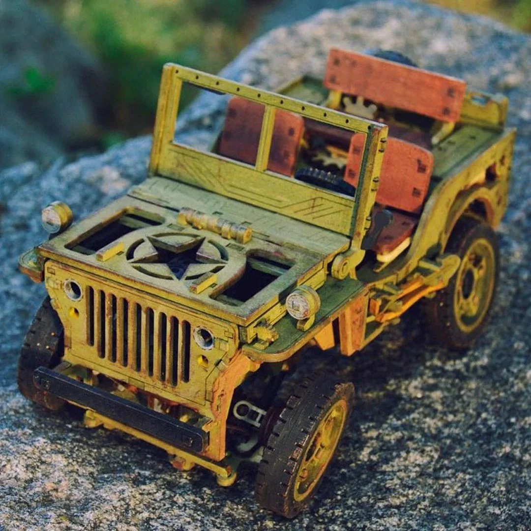 Jeep Model Car Wooden 3D Puzzles - Image 3
