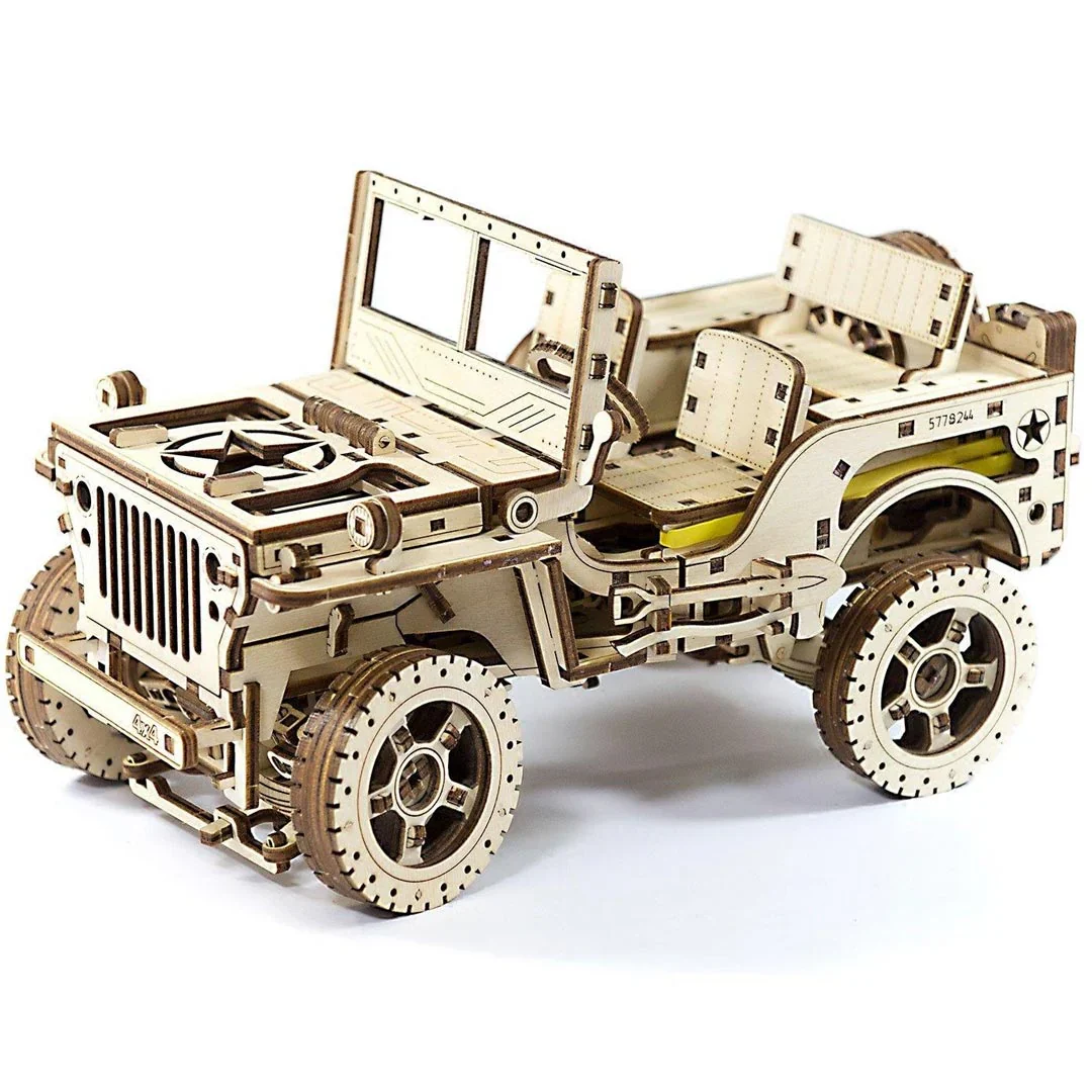 Jeep Model Car Wooden 3D Puzzles - Image 6