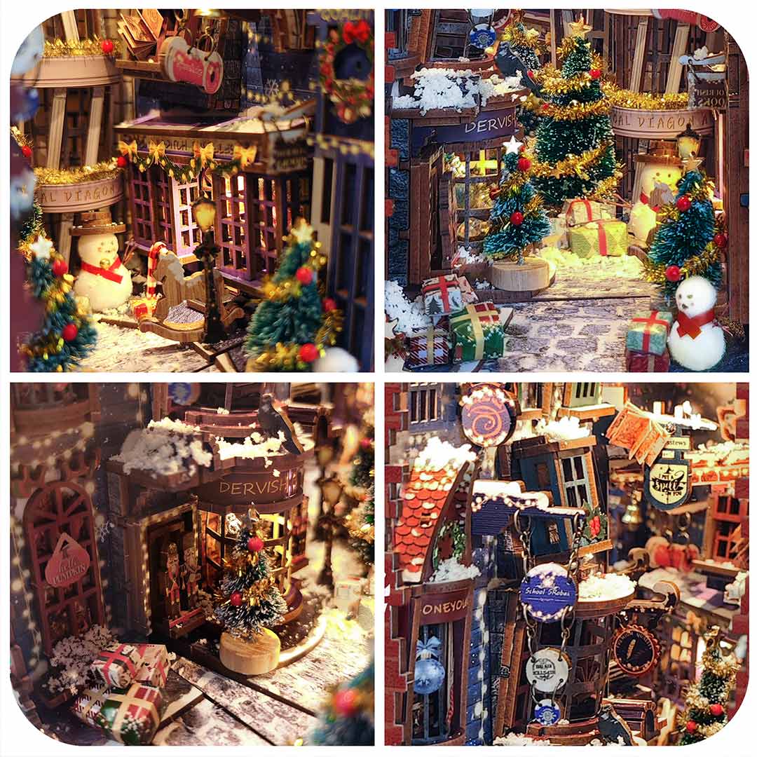 Jingle Cabin DIY Book Nook Bookshelf Insert - Image 15